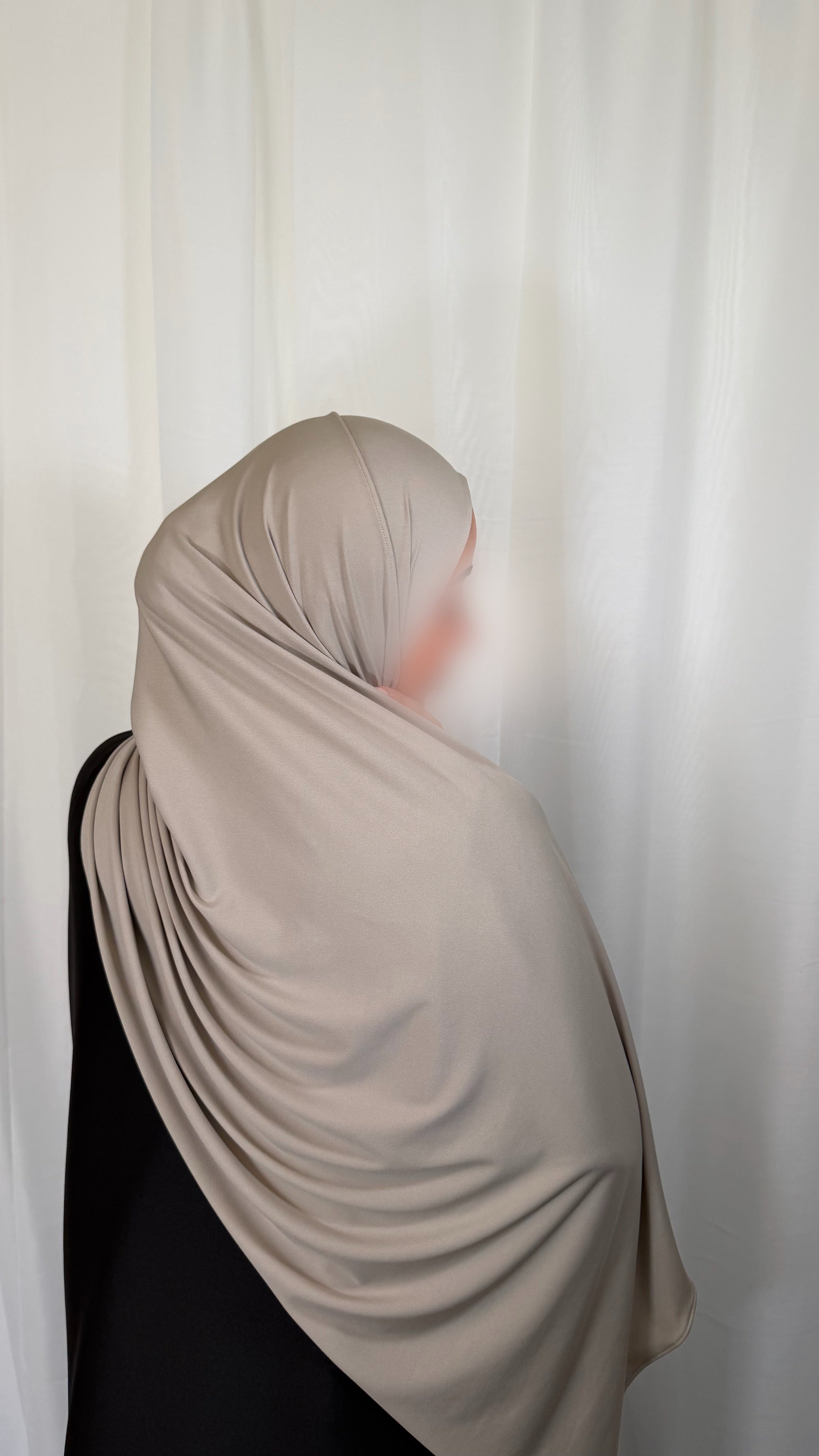 Premium Jersey Hijab - Stone