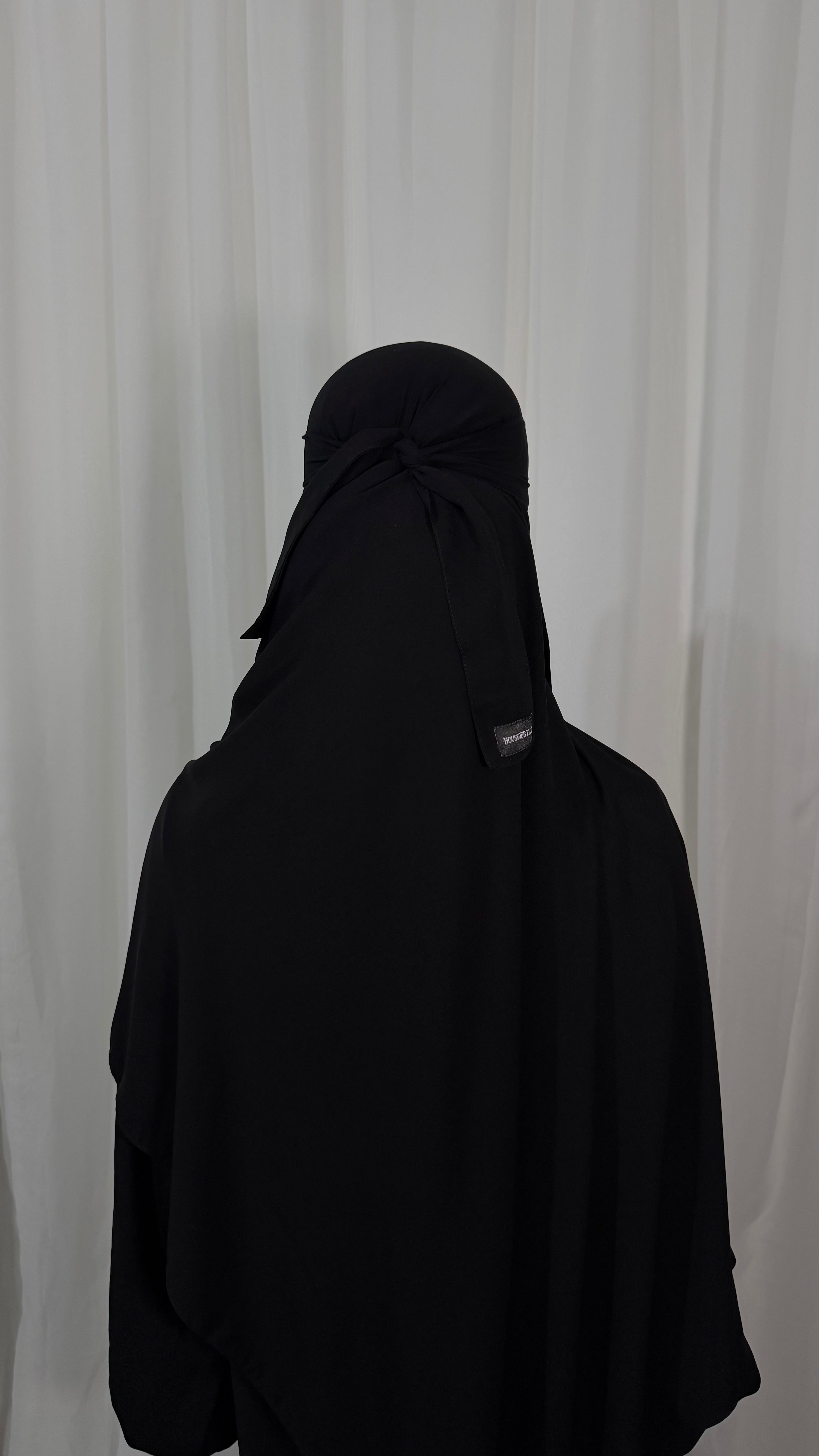 Nose string niqab set - Black