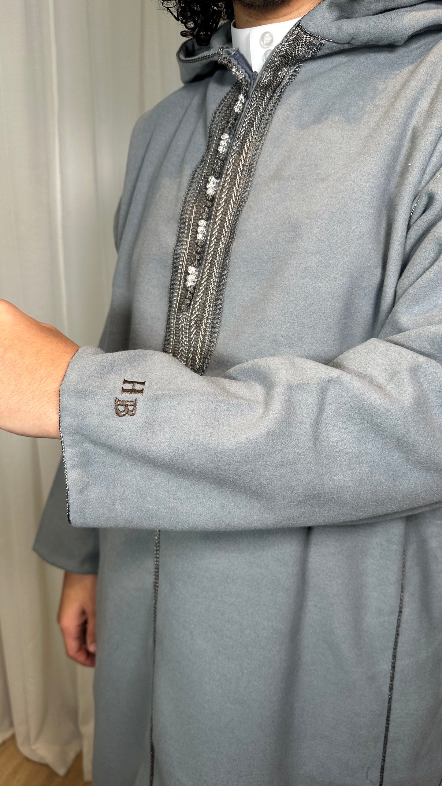 Bilad "Luxe" Djellaba - Cool Grey