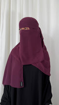 Nose string niqab set - Maroon